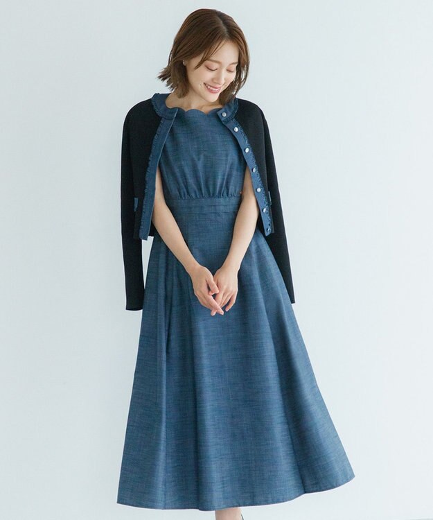 TOCCA 【chayさん着用・00サイズあり】CLOVER BLESS ドレス ネイビー系