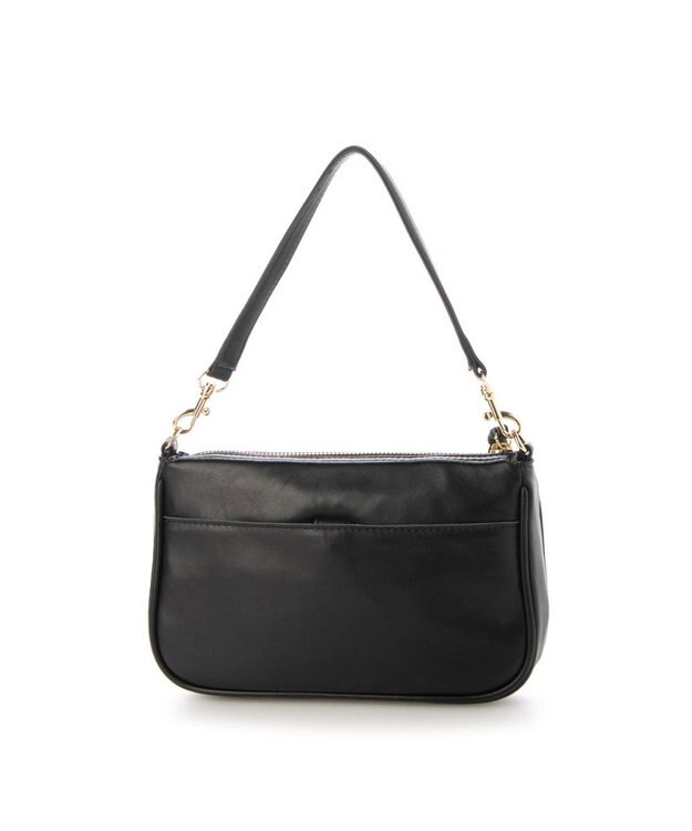 UNBILLION ペルケ perche / シーププリーツパール付き2wayショルダー ブラック