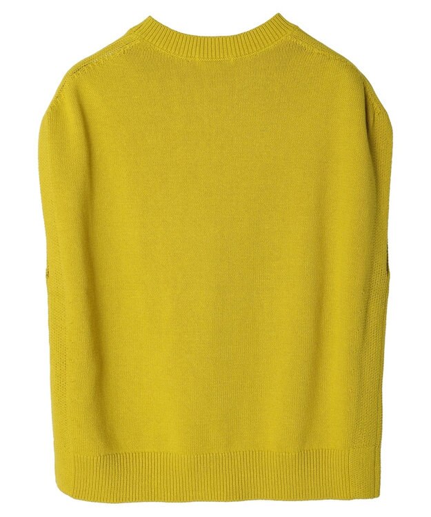 CRAFT STANDARD BOUTIQUE 洗える クルーネックニットベスト Mustard