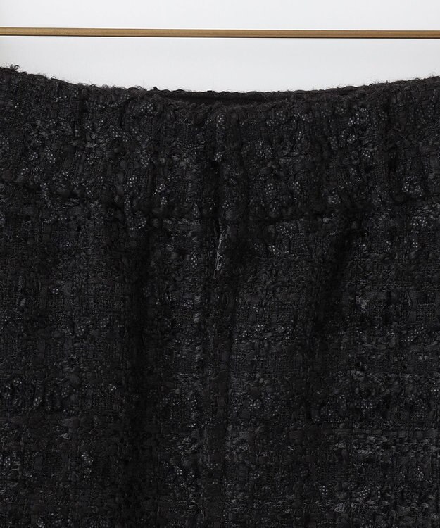 組曲 L ファンシーツィード ミニスカート ブラック系