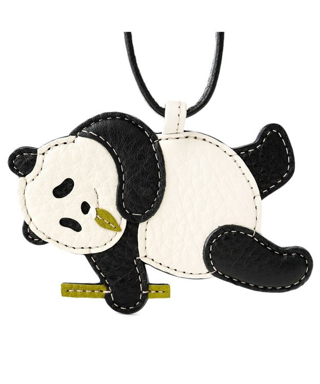 IBIZA アニマーダ　牛革　チャーム（パンダ） 黒