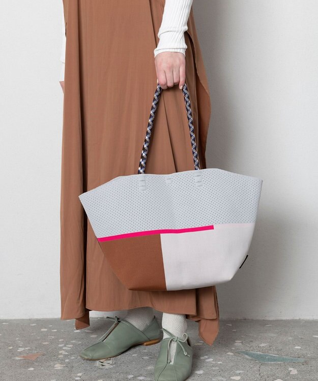 TRICOTE 【 軽くて丈夫・A4サイズ対応】ハーフ メッシュ バッグ 94L.GRAY