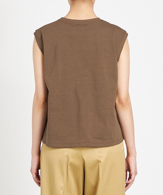 NAVE 【Nave　洗える】クリアジャージー ノースリーブ カーキ系