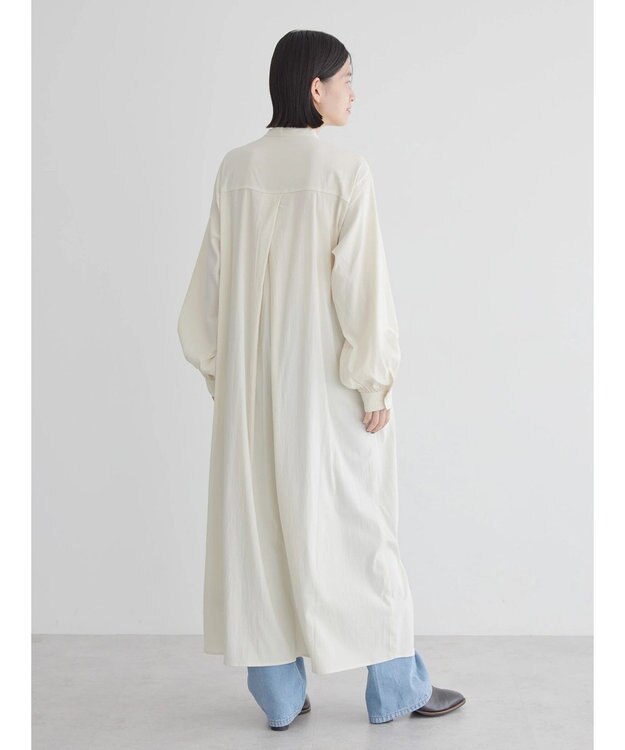 AMERICAN HOLIC バンドカラーバックタックワンピース Ivory