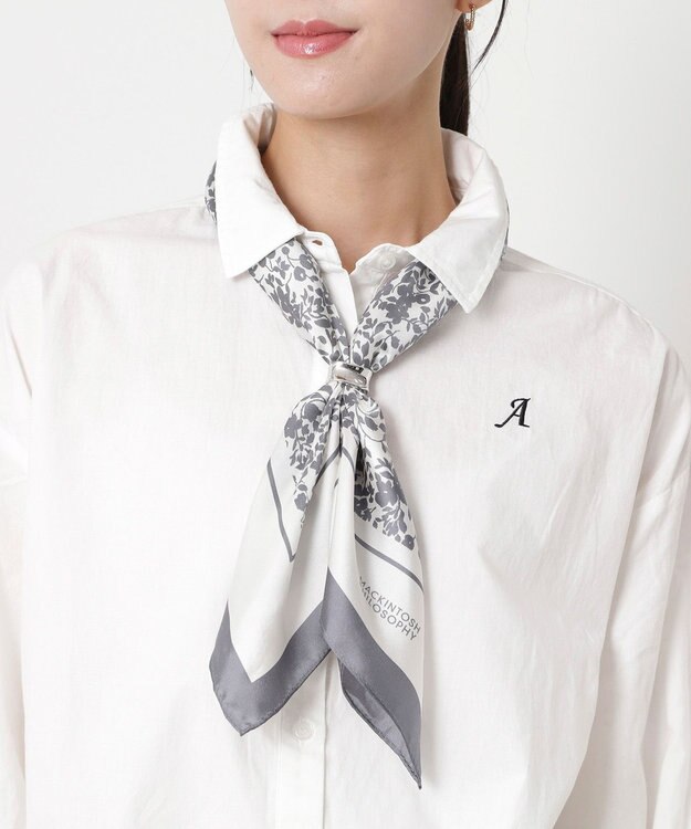 MOONBAT Luna Luce(ルナルーチェ)スカーフリング ミニボーンカフ お手持ちのスカーフを通すだけ ギフト シルバー