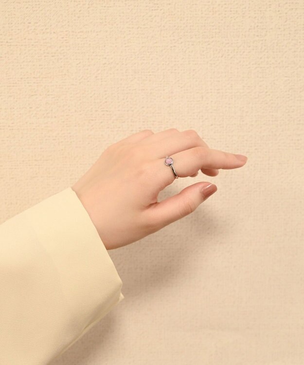blancotokyo 【金属アレルギー対応】天然石リング Piedra ring SILVER×rosequartz
