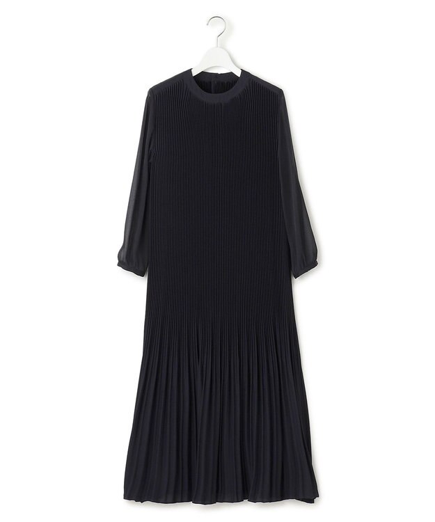 23区 S 【VERYコラボ】シャイニーアムンゼン プリーツ ワンピース ネイビー系