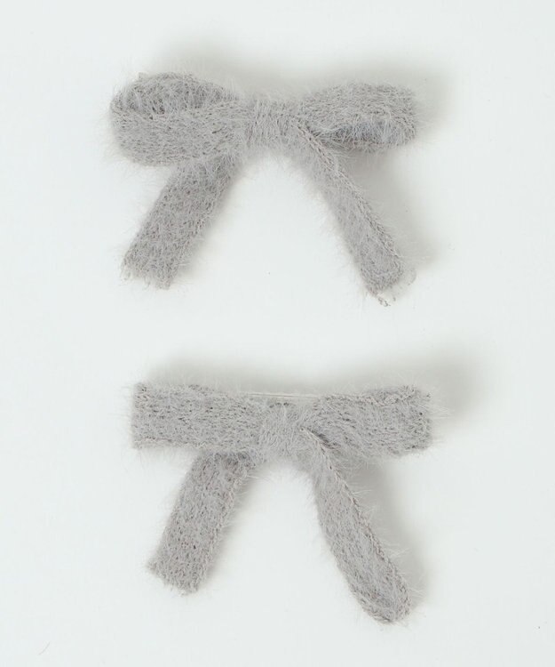 WEGO L2Pシャギーリボンクリップ ライトグレー