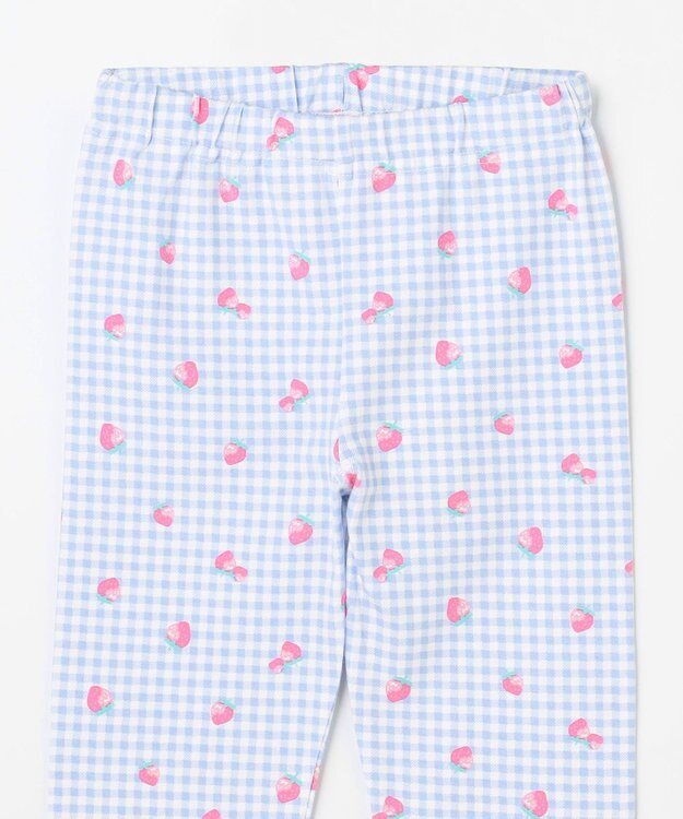 ANY KIDS 【Strawberry Collection】いちごレギンス サックスブルー