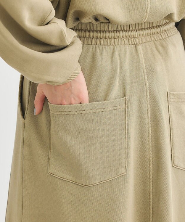 Green Parks ・ＳＵＧＡＲ　ＳＰＯＯＮ　ピグメントスウェットスカート Beige