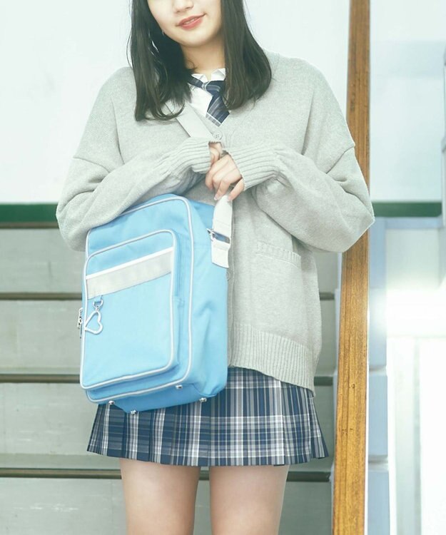 WEGO 【SCHOOL ITEM】スクールショルダーバッグ サックス