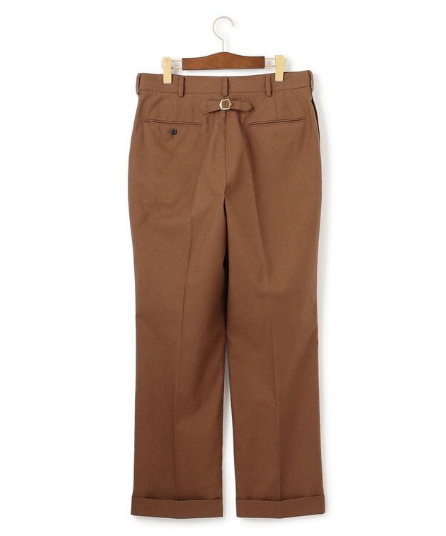 J.PRESS MEN 【J.PRESS ORIGINALS】Magic Cuba Wool Cotton Hopsack New Piped Stem Slacks ブラウン系