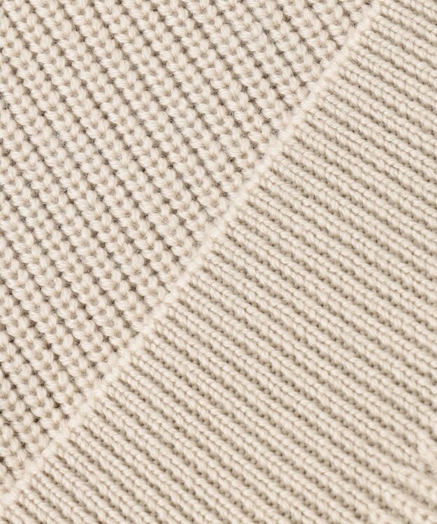 23区 【洗える】ウールコード タートルネック ニットベスト ベージュ系