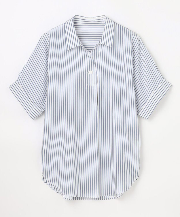 ANY 楽映えブラウス ブルーストライプ