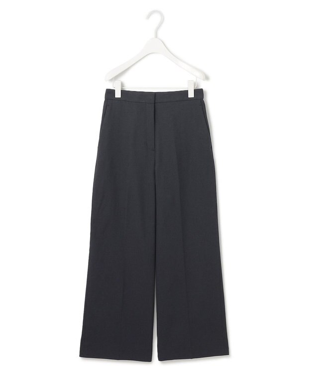 ICB 【接触冷感・UVカット・透け防止・吸水速乾・洗える】 シェルタリングドライオックス ワイドパンツ ブラック系