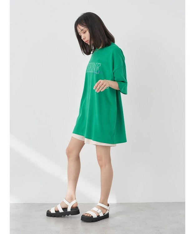 earth music&ecology タックショートパンツ Beige