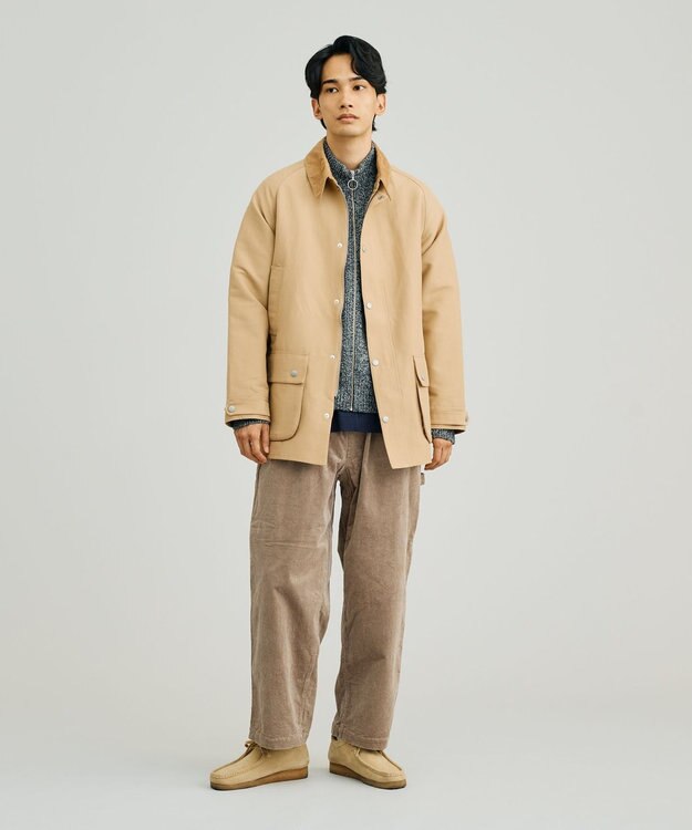 J.PRESS YORK STREET 【UNISEX】ウールカシミヤ ジップアップニット ブラック系1