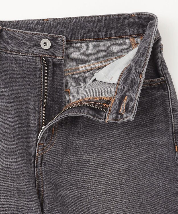 GRACE CONTINENTAL ルーズフレアデニムパンツ ブラック