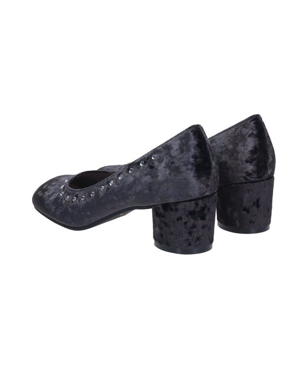 Bridget Birkin 【Bridget Birkin】トップラインビジューオブリークパンプス ブラック雑材