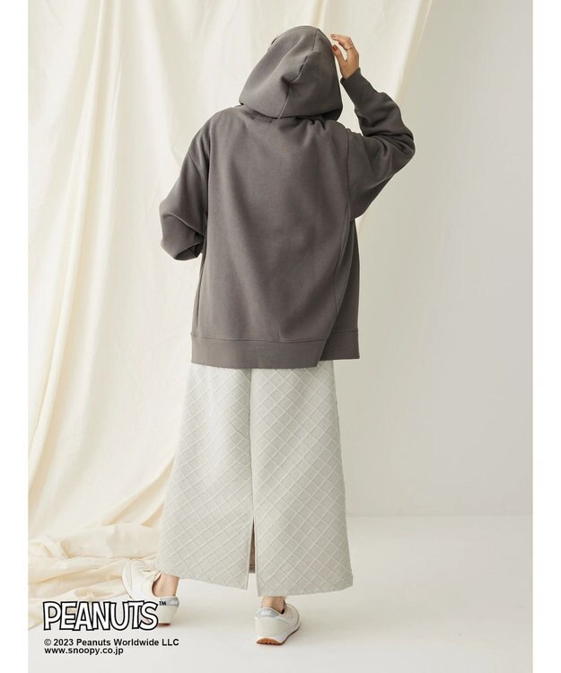 CRAFT STANDARD BOUTIQUE ＰＥＡＮＵＴＳ裏起毛スウェットパーカー Charcoal Gray