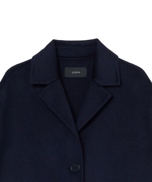 JOSEPH 【WEB＆OUTLET限定】ダブルフェイスウールキャッシュ シングルコート Navy