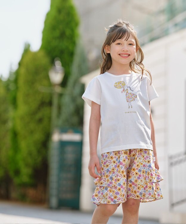 150-160㎝】ひまわりブーケ Tシャツ / 組曲 KIDS | ファッション