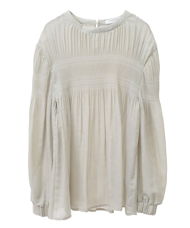 Green Parks マジョリカプリーツブラウス Green