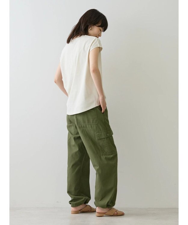 AMERICAN HOLIC 接触冷感フレンチスリーブカットプルオーバー Ivory