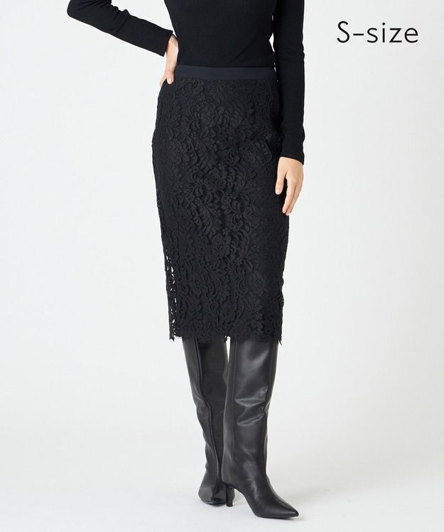 BEIGE， 【S-size】CAMELLIA / Iラインスカート Black