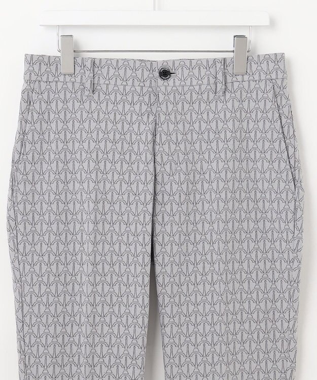 23区GOLF 【MEN】【ストレッチ】エッフェル塔柄 ジャガードパンツ ライトグレー系5