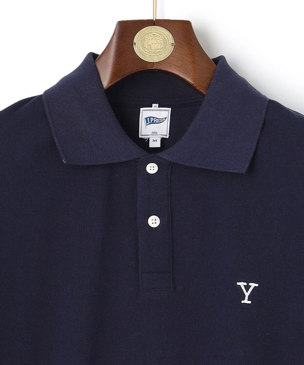 J.PRESS MEN 【Pennant Label】Garment Dyed Polo Shirt / Yale ネイビー系