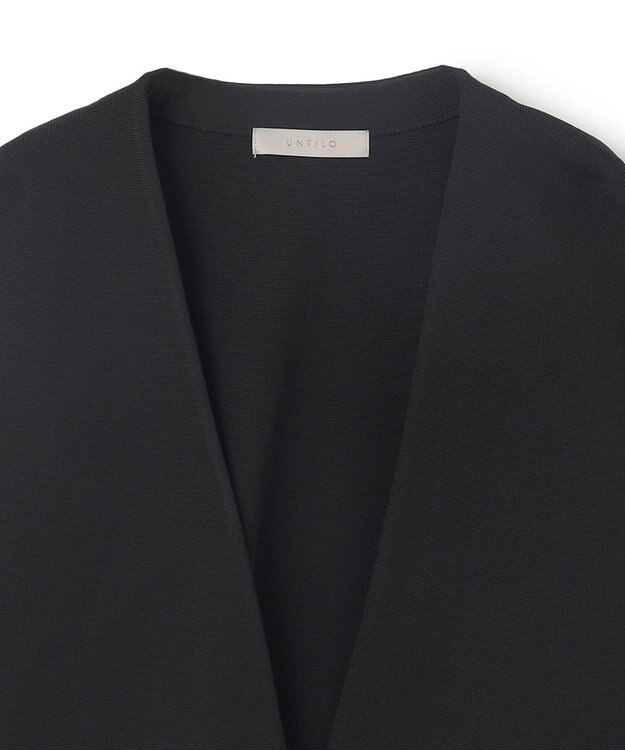 UNFILO MENS スマートニット ジャケット ブラック