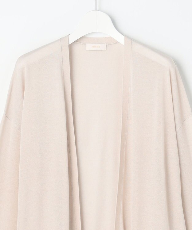 ANY SIS S エアリーライト ニットカーディガン ライトベージュ