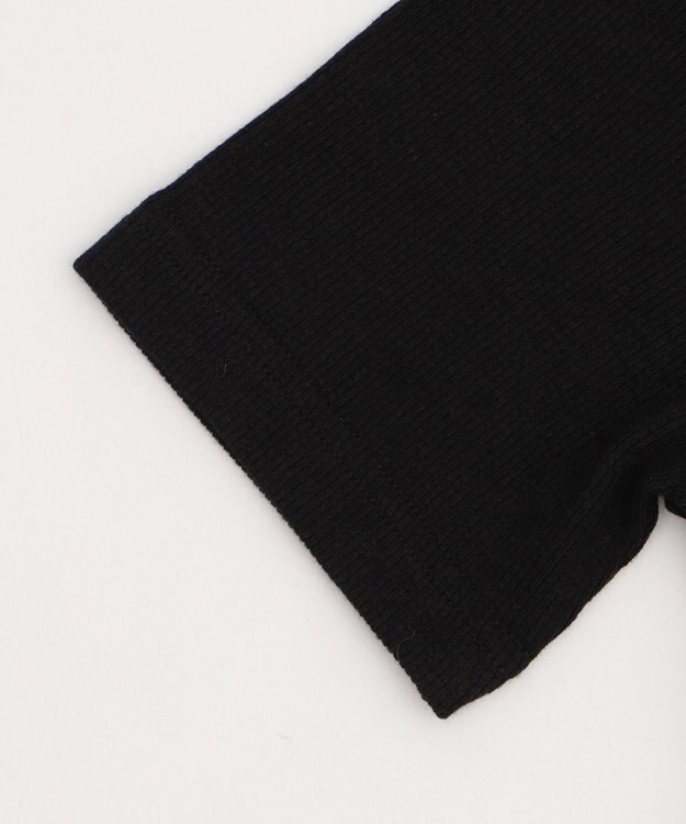 WEGO レースキャミレイヤード風ちびT ブラック