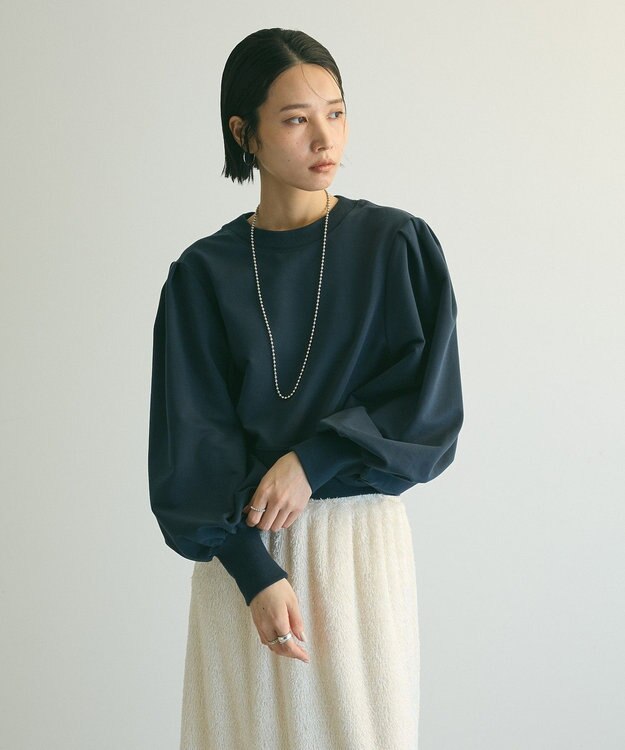 Green Parks ａ．タックスリーブスウェット Navy