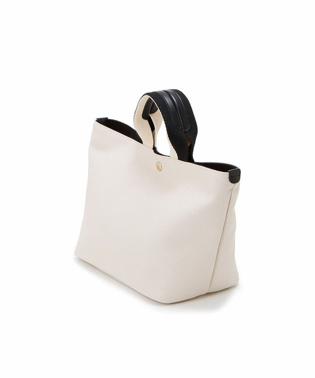 TOPKAPI 【Breath TOPKAPI】SCOTCH GRAIN スコッチグレイン プレーン 2トーンテープ ハンドル トートバッグ S クリーム