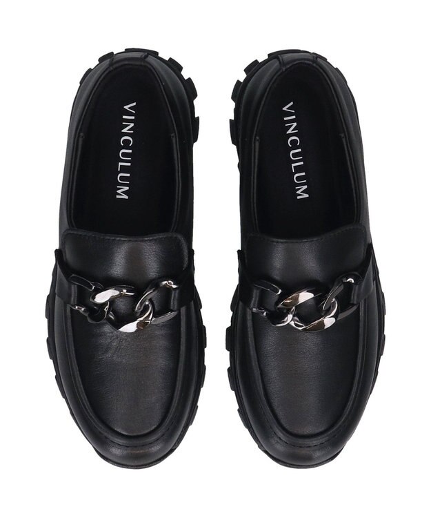 Bridget Birkin 【VINCULUM】防滑メタルチェーンローファー ブラック