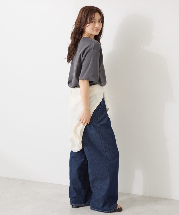 AMERICAN HOLIC 【接触冷感】スムースルーズクルーネックＴシャツ Charcoal Gray