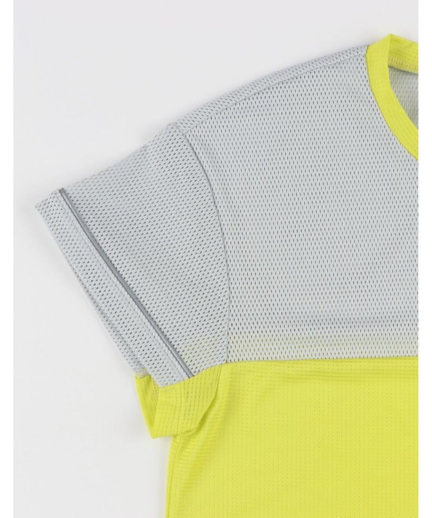 CW-X 【WOMEN】 CW-X ランニングシャツ メッシュ素材 涼しい着ごこち スポーツウェア 半袖 3分袖 レディース DLY163 /ワコール イエロー