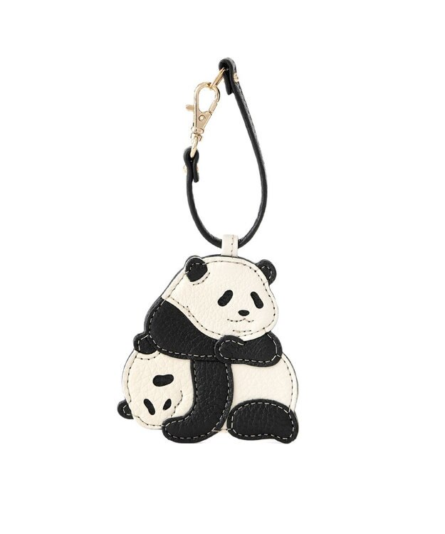 IBIZA アニマーダ　牛革　チャーム（パンダ） 黒