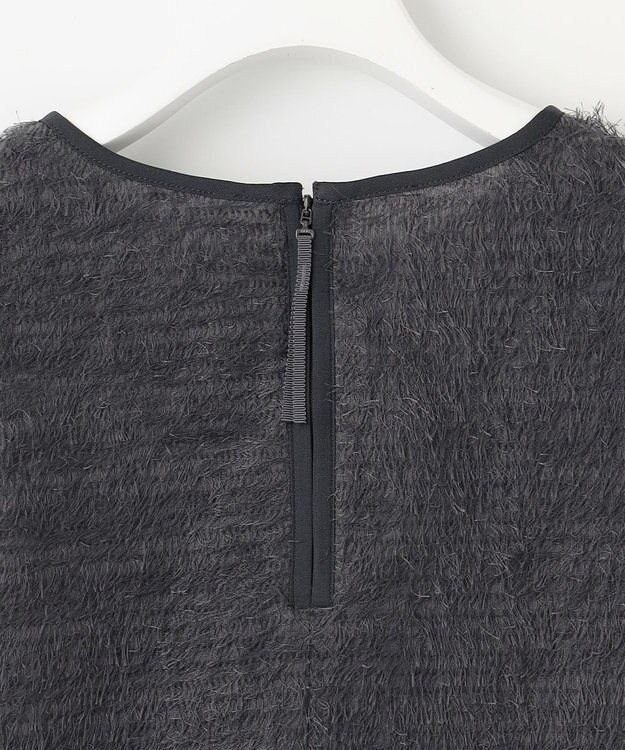 自由区 L 【カタログ掲載】ループカットジャカードプルオーバー ブラウス スレート