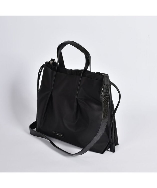 LA BAGAGERIE ドローストリング2WAYトート Sサイズ ブラック