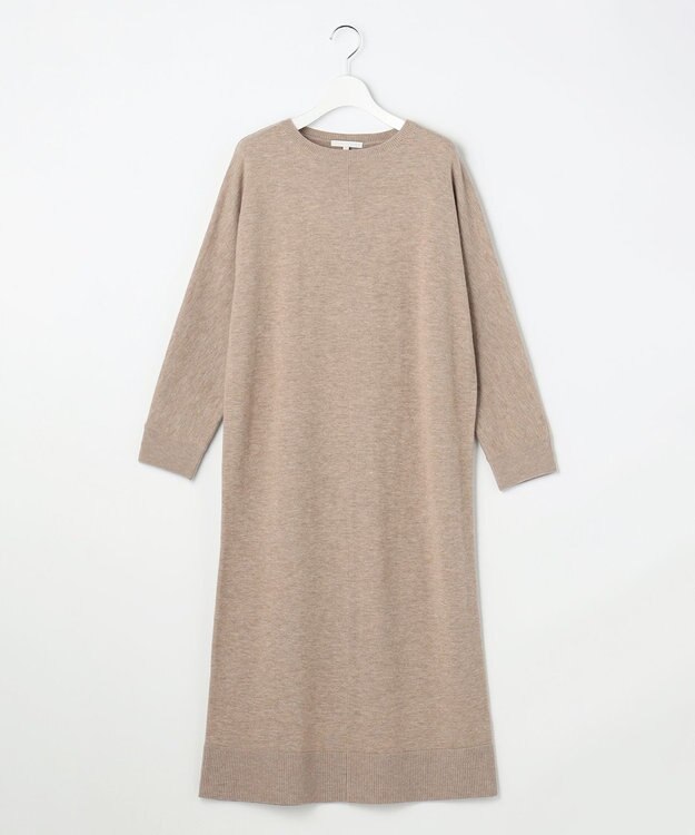 自由区 S ウールハイゲージニット ワンピース ベージュ
