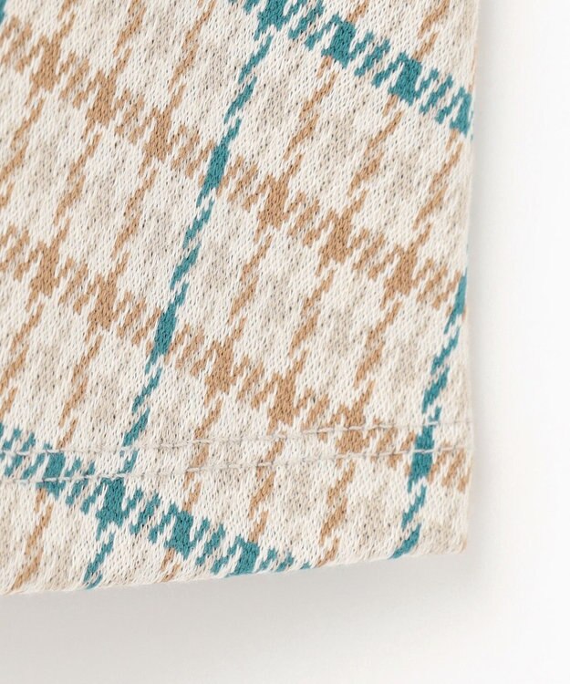 組曲 KIDS 【90-100㎝】チェックワンピース ホワイト系3