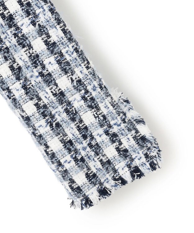 BEIGE， BERYL / ファンシーツイードノーカラージャケット Navy Mix