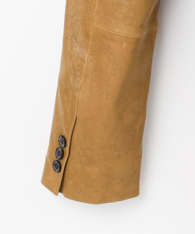 JOSEPH ABBOUD 【キングサイズ・スペインラム使用】 ナチュラルレザージャケット キャメル系