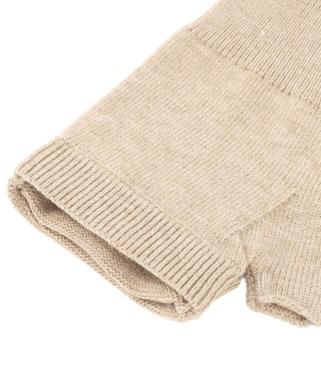 earth music&ecology チャーム付きニットミトン Beige