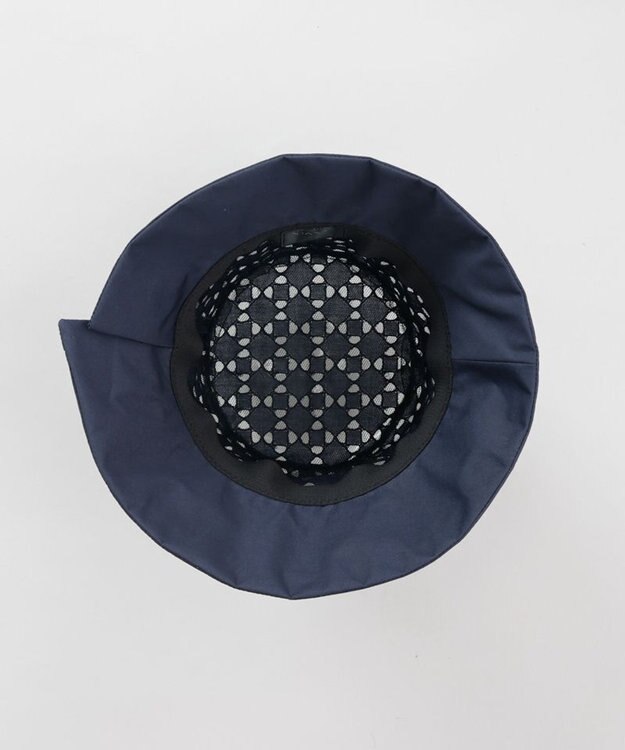 AURORA 【 LANVIN COLLECTION（ランバン コレクション） 】レースJL切り替えクロッシェハット ネイビー