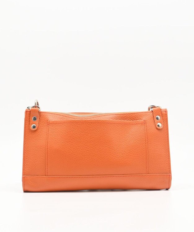 blancle シュリンクレザー クラッチショルダー ORANGE