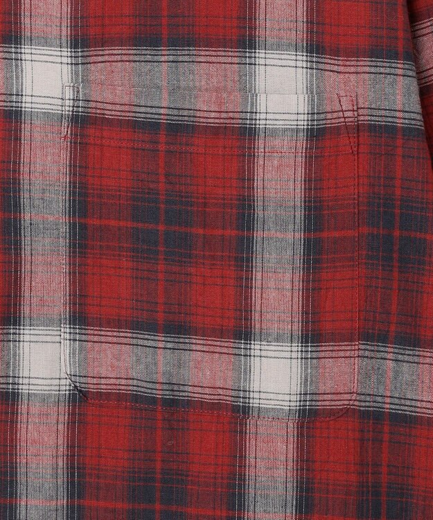 J.PRESS MEN 【J.PRESS ORIGINALS】【UNISEX】Indian Madras Open Shirts / Baggy-Fit レッド系4